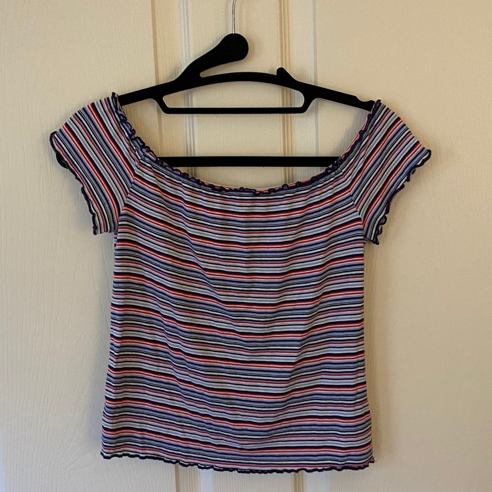 AE Striped Crop Top